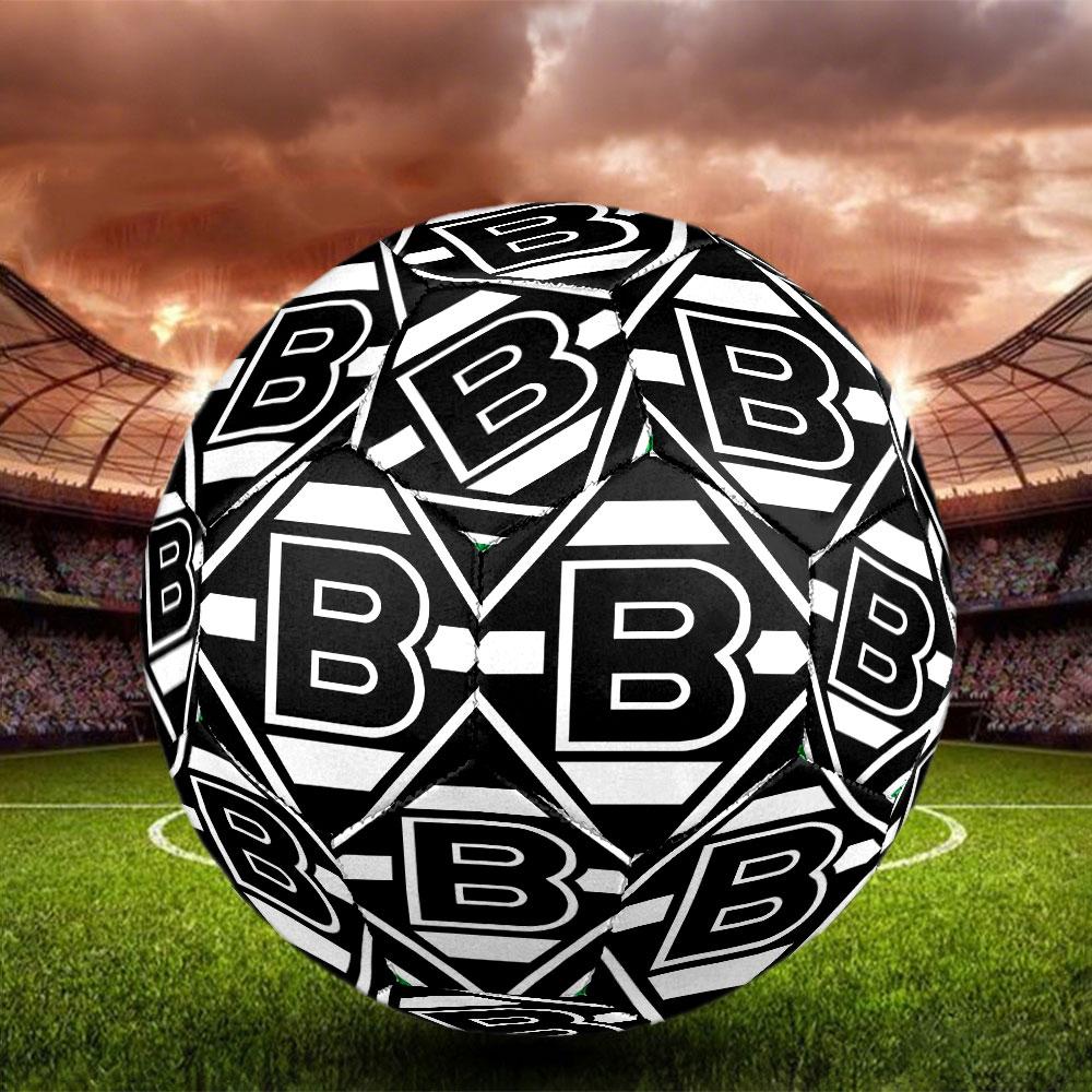 Borussia Monchengladbach Print Size 5 Soccer Ball, Standard Match Football for Sports Game and Team Practice, Ideal Gift for Soccer Fans