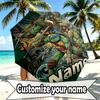 Custom Name Personalized Teenage Ninja Turtles Print Umbrella, Auto Open Close, 8‑Rib Sturdy Frame, Commute Camping Hiking Use, Birthday Gift