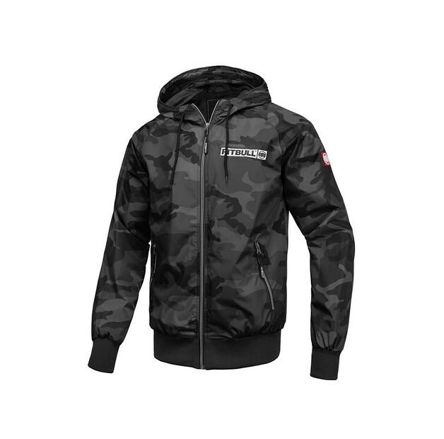 

Куртка переходная PITBULL Спортивная куртка с капюшоном и логотипом, весенняя, размер XXL EU S
