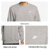 Nike Men's Pullover Crew Neck Fleece Sweatshirt