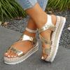 Summer Large-sized Fish-mouth Sandals Women's Fashionable Shoes Comfortable Thick-soled Beach Sandals