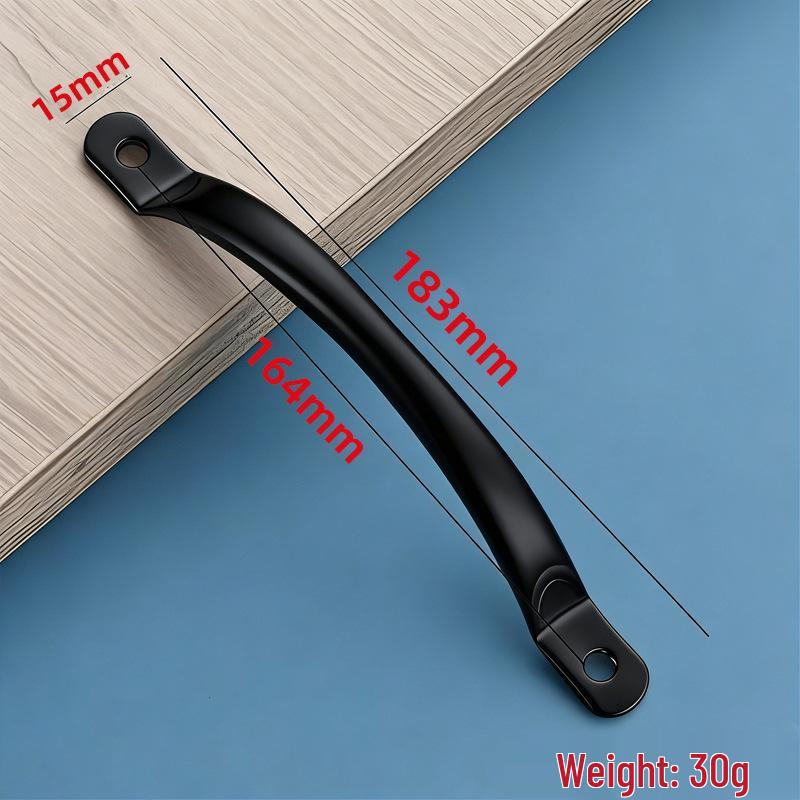 Curved Stainless Steel Handle for Cabinet, Drawer, or Door