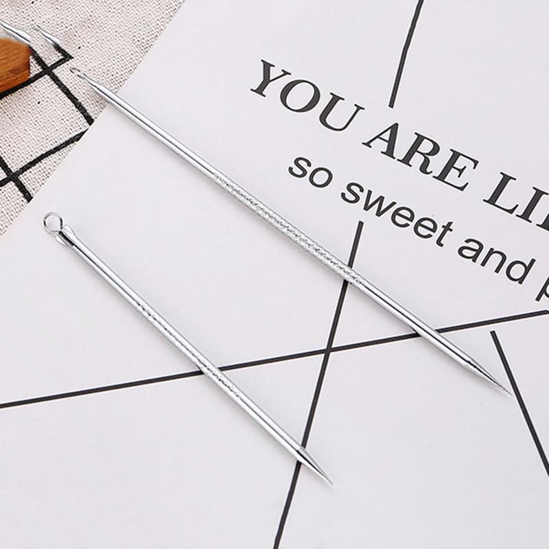 Igły do usuwania trądziku delikatny przenośny trądzik ze stali nierdzewnej Pick zaskórnika pryszcz skaza wytłaczanie oczyszczanie narzędzia do ekstrakcji