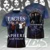 New Retro Rock Eagles Band 3d Print T-shirt Men Women Fashion Hip Hop Casual Short Sleeve Tops Tees Kids Tshirt Album Clothing