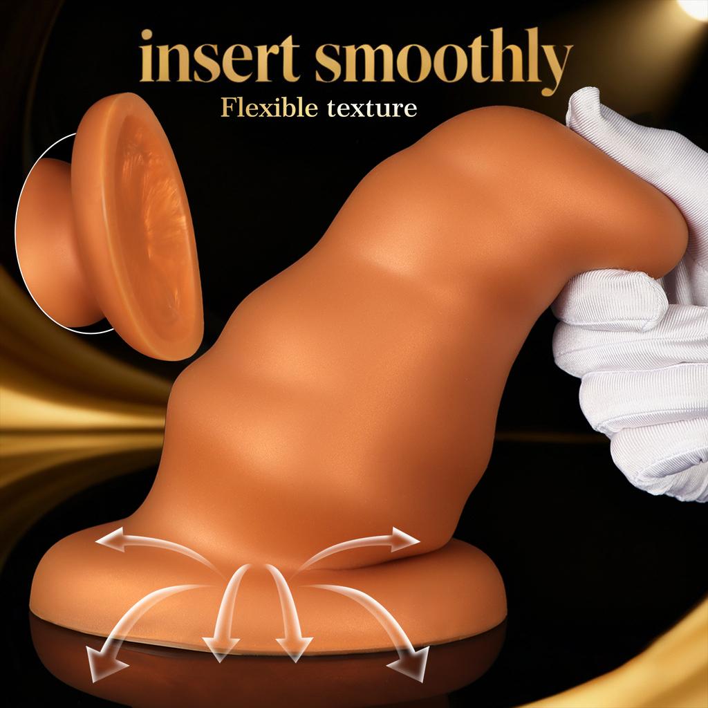 New Huge Silicone Soft Huge Anal Plug Big ButtPlug Beads Vaginal Anus Dilator Expander Anal Dildos Sex Toys Waterproof Easy To Clean for Women Men Gay
