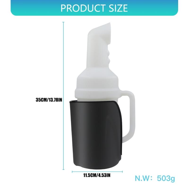 Spacious Golf Cart Sand Bottle with Handle for Easy Sand Dispensing Includes Shock Absorbent Base Mounting Hardware