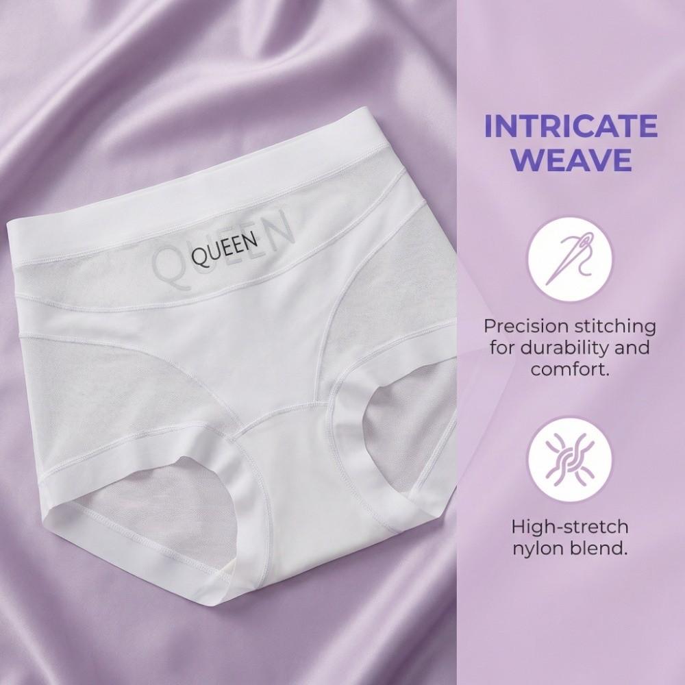 High Waist Thin Shapewear Panties Mesh Tummy Control Underwear Postpartum Body Shaper Letters Belly Contracting