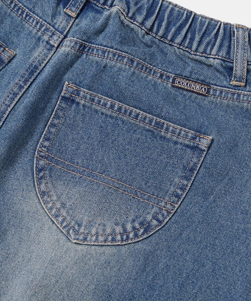 COLUMBIA UNIVERSITY Trajan Label Catwashed Denim Long Skirts_Light Jean