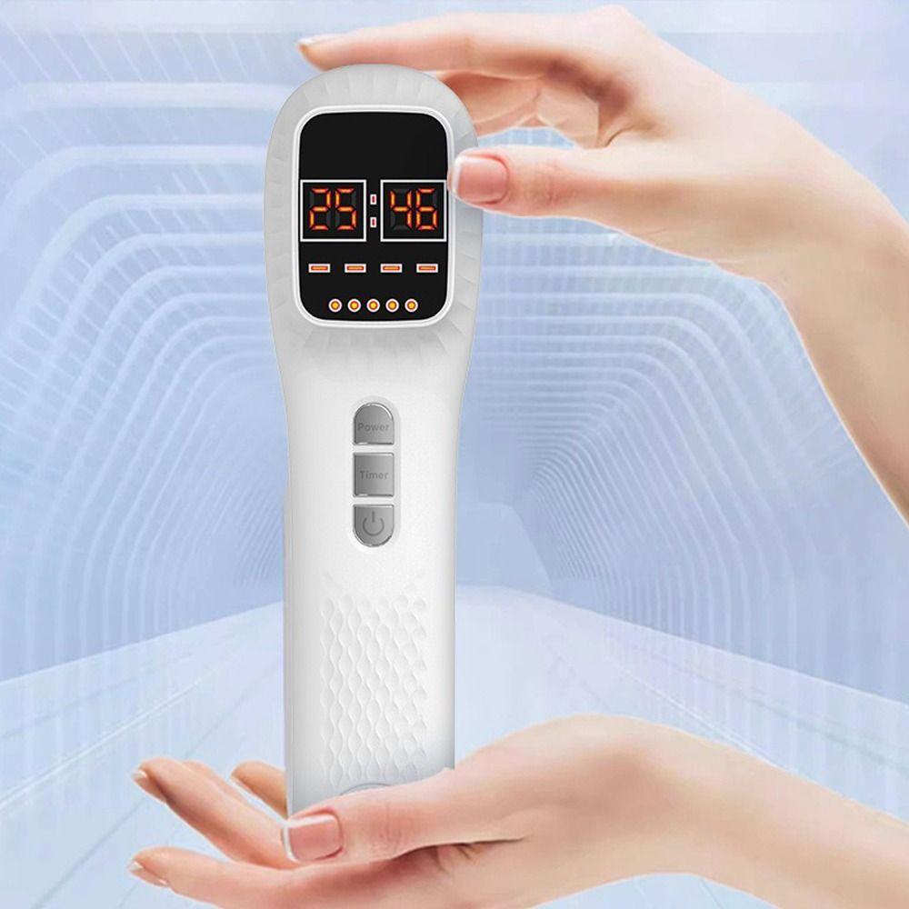 Plastic Red Light Therapy Device 650nm+808nm Facial Skincare Infrared Beauty Device Handheld Laser Therapy Device Health Care