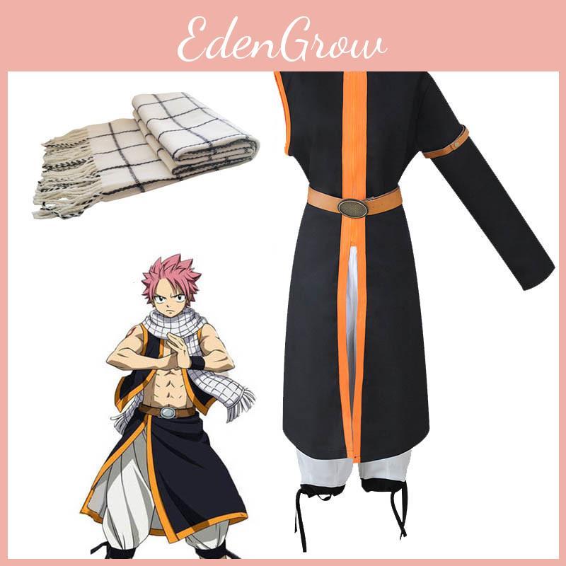 Vynikající anime Fairy Tail Natsu Dragneel Halloweenský cosplay kostým Unisex oblečení