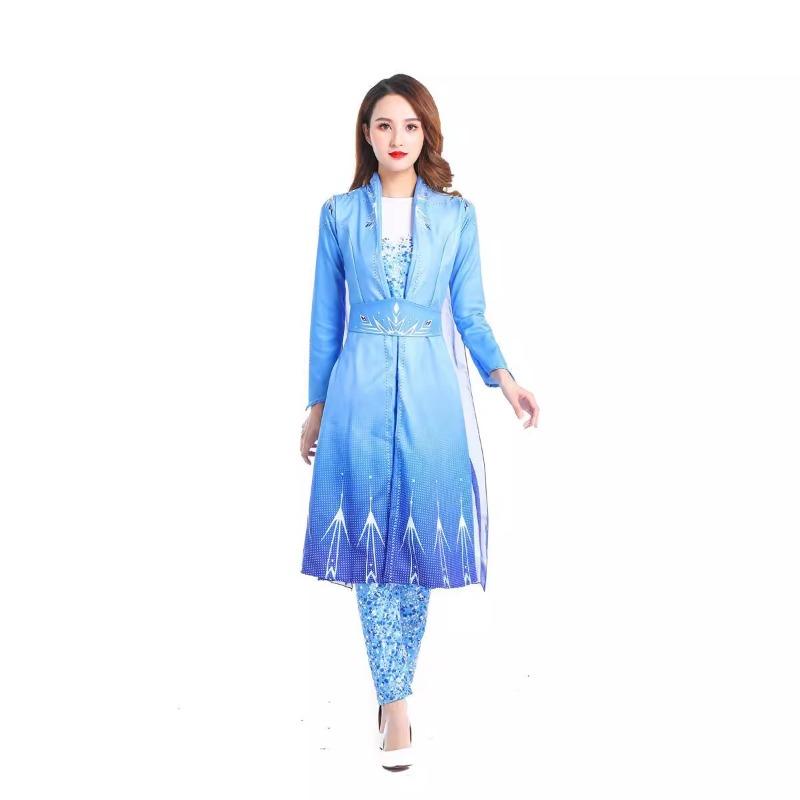 Frozen 2 Dress Adult Elsa Ice Princess Dress Elsa Full Dress Princess Anna