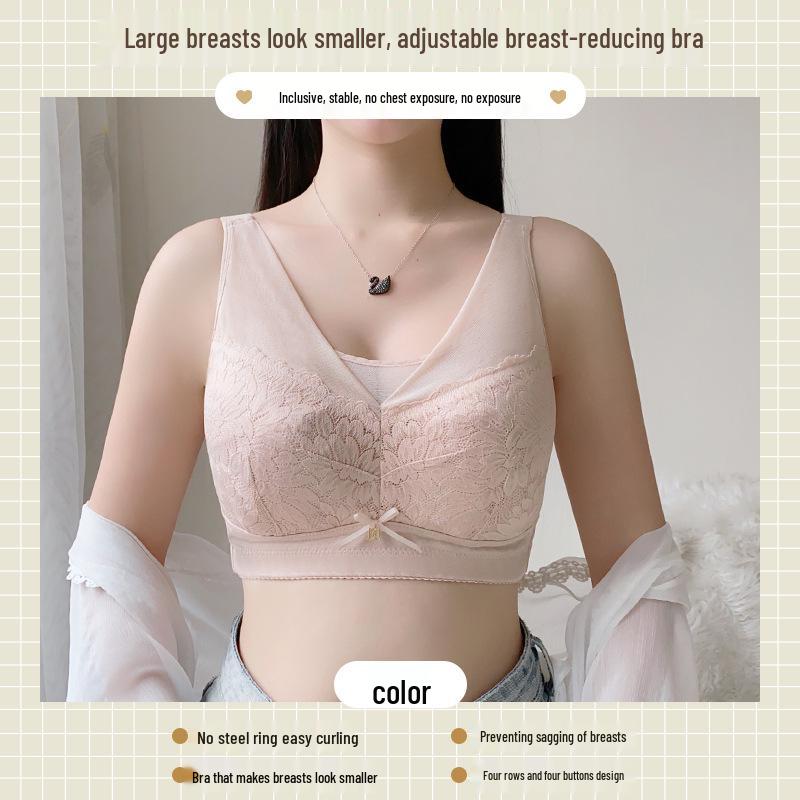 Summer Style Seamless Wireless Plus Size Bra: Anti-Exposure & Anti-Sagging Design