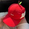Peaked Embroidered Letter Hat Sunscreen Creative Fruits Cap Casual Fruits Baseball Cap  Girl