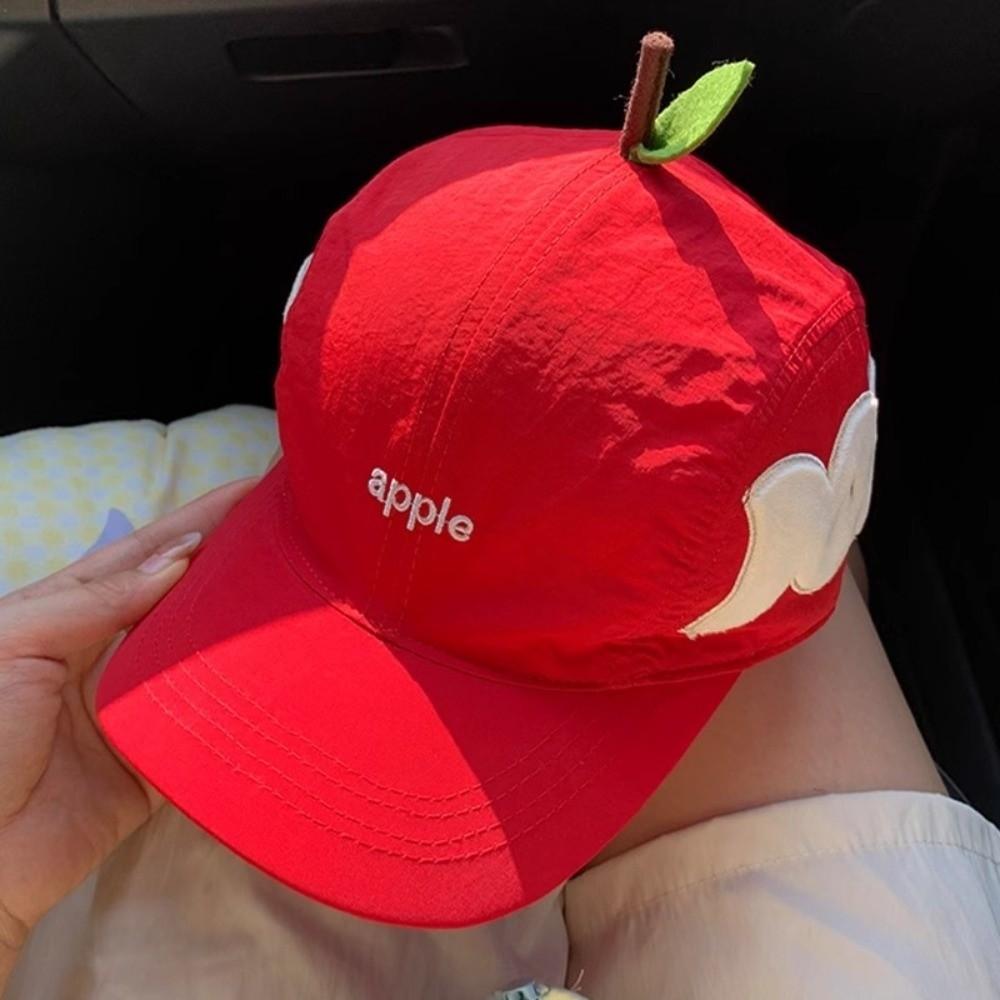 Peaked Embroidered Letter Hat Sunscreen Creative Fruits Cap Casual Fruits Baseball Cap  Girl