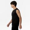 Soccer Wear Sleeveless Tank Top, Sports Undershirt, Moisture-Wicking, Quick-Drying, Unisex, Black, Size L (P2MAC050)