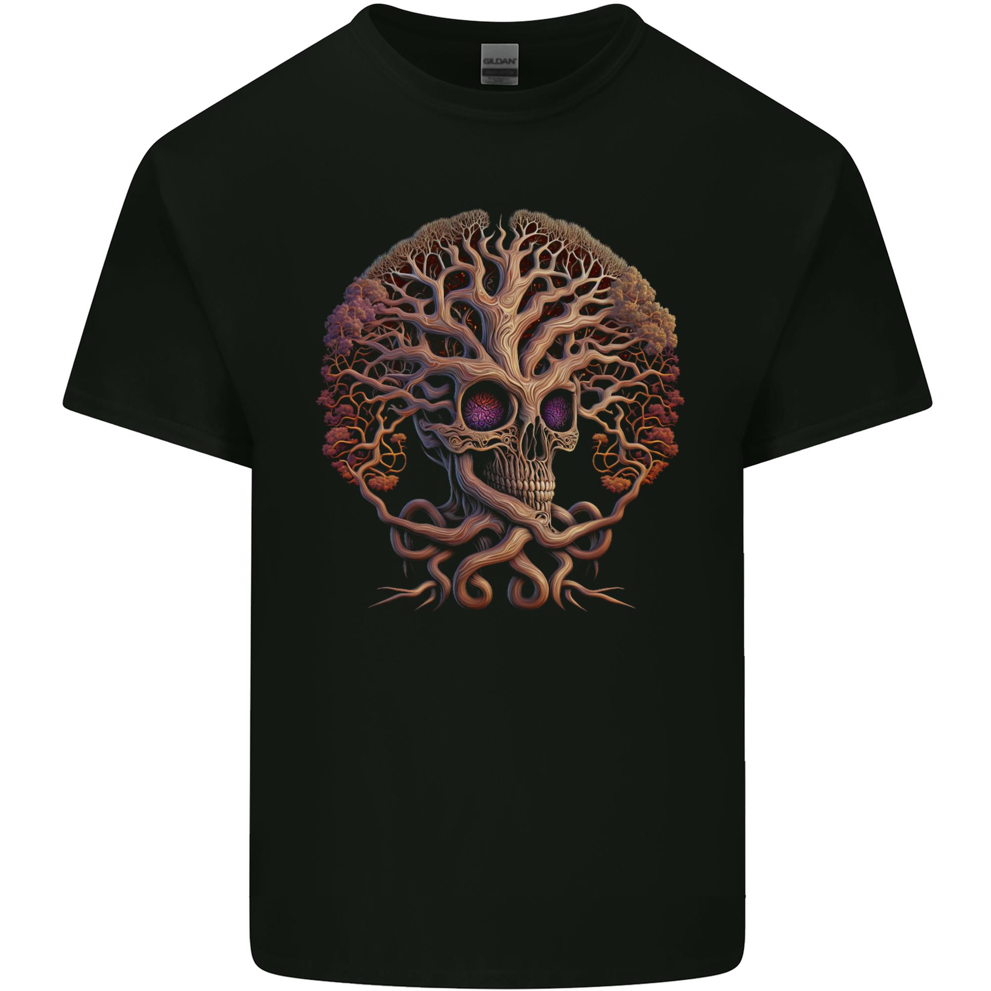 Tree Skull Unisexs Light Cotton TShirt S