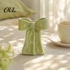 Elegant Ceramic Bud Vase Bow with Star, Decorative Flowers Vase, Creative Flower Modern Nordic Home Decor Arrangement Holder for Living Room