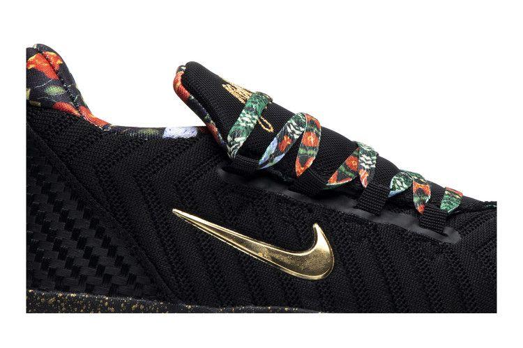 Kids' Sneakers Nike LeBron 16 Watch the Throne (PS) Black/Metallic Gold-Rose Frost