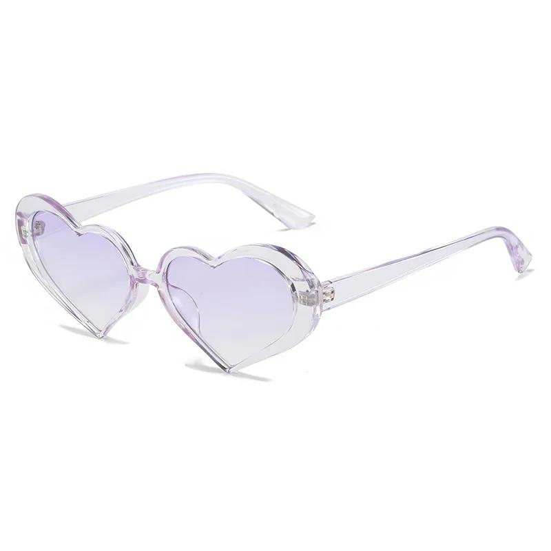 

Latest Heart shaped Candy Sunglasses Women Punk Cat Eyes Stylish Accessories Oversized Frames Sparkling Pink Crystal Glasses as pictue