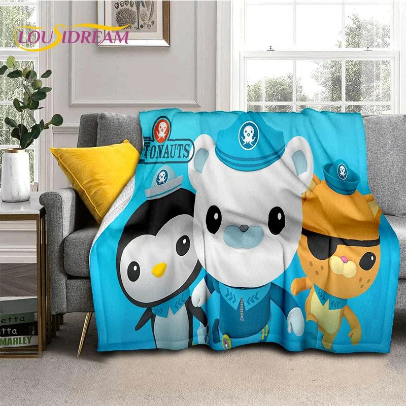 The Octonauts Barnacles Cute Cartoon Soft Flannel Blanket for Bed Bedroom Sofa Picnic,Throw Blanket for Outdoor Leisure Nap Gift