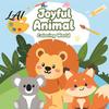 Compact Activity Book for Travel Children's Coloring Book with Cute Animal Theme Thick Paper Sketchbook Kids Preschool Painting Practice