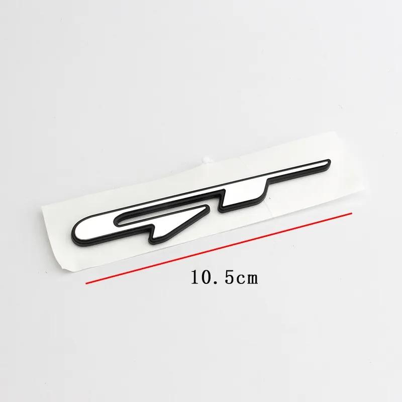 3d ABS Chrome Black Logo GT Line Emblem Car Trunk Badge Adhesive Decal GT Line Sticker Accessories