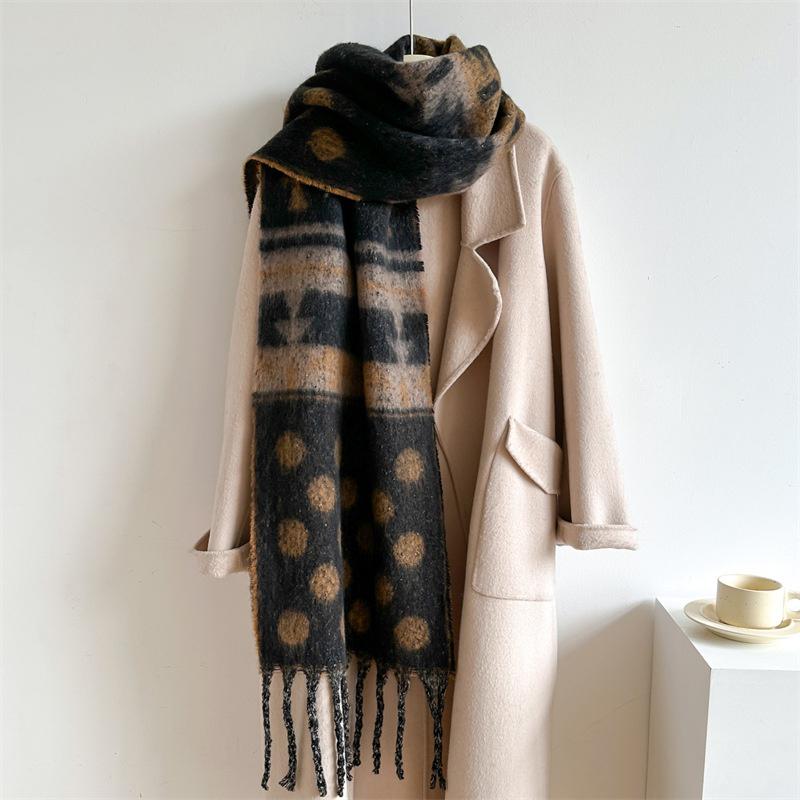 New  Cashmere Scarf Shawl Thicked  Warm Blanket Long Tassels Soft Shawls Neck Wraps Pashmina Scarves Ladies' Luxury Scarf