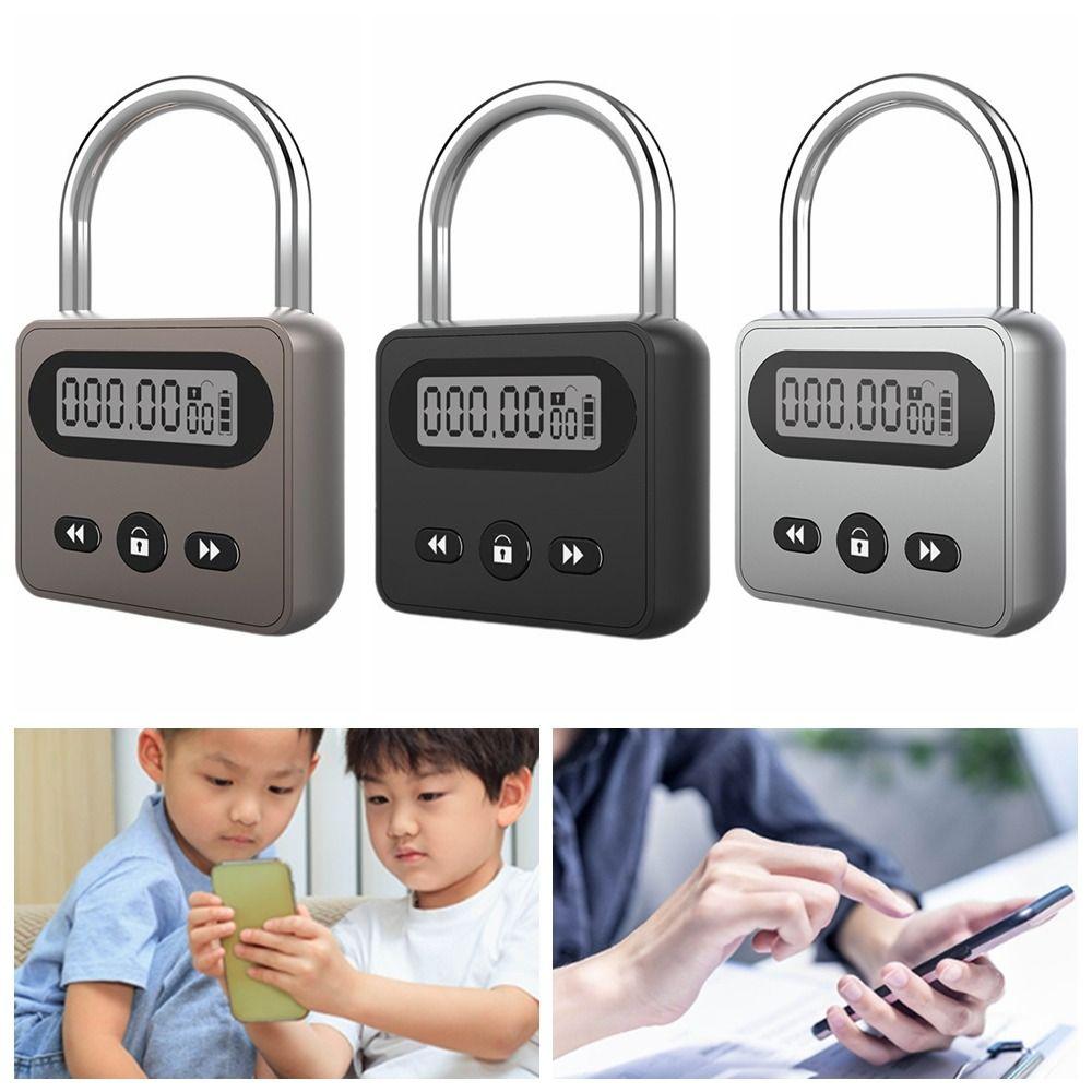 Multi Function Security Lock LCD Display Smart Time Lock Electronic Timer  Hardware