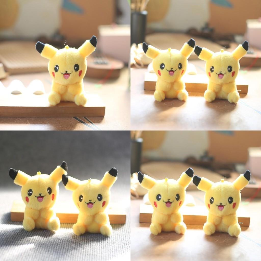 Adorable And Cute Long-haired Pikachu Plush Toy Keychain Soft And Cuddly Charm