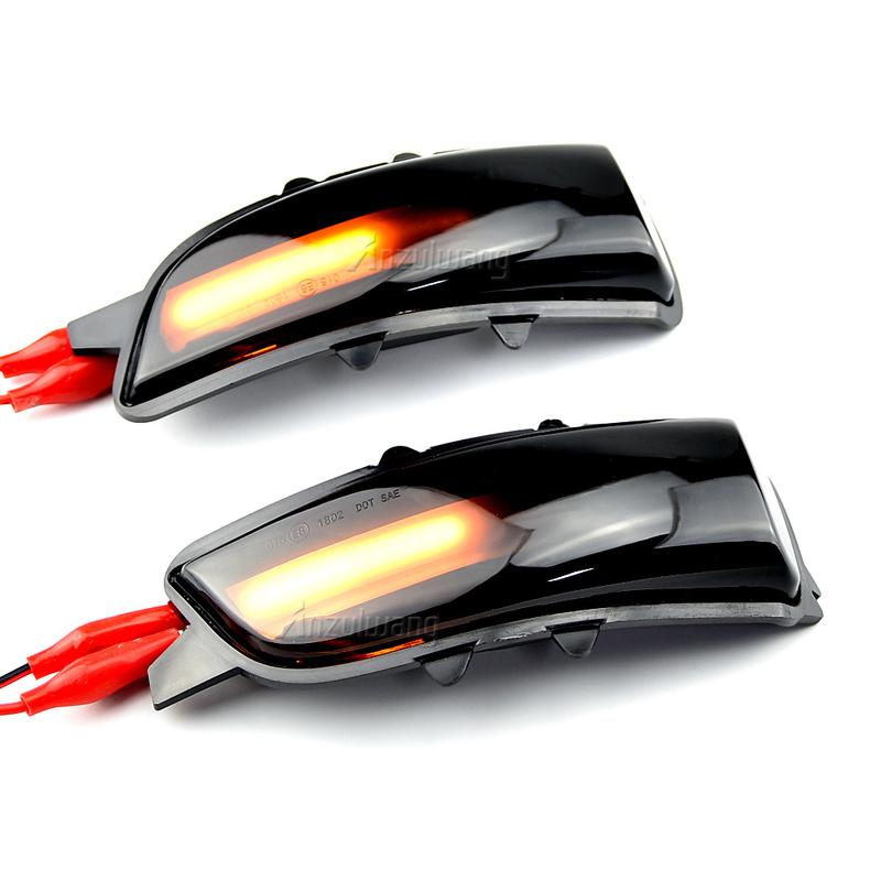 For Volvo C30 C70 S40 S60 V40 V50 V70 08- 2010 S80 Car LED Dynamic Turn Signal Light Side Rearview Mirror Indicator Blinker Lamp