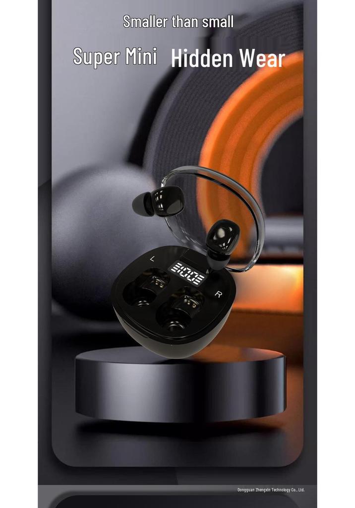 2024 Ultra-Small Noise-Cancelling Wireless Earbuds with Long Battery Life & In-Ear Fit for Sleep & Sports