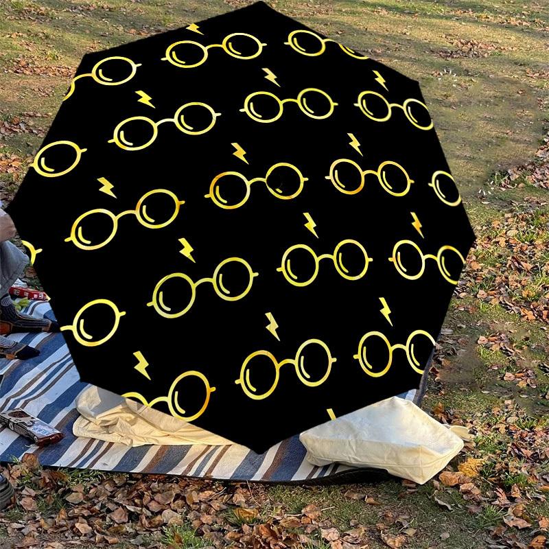 1PC Warner Glasses Lightning bolt Umbrella-8-Rib Reinforced, Automatic Open, Lightweight & Durable-A30