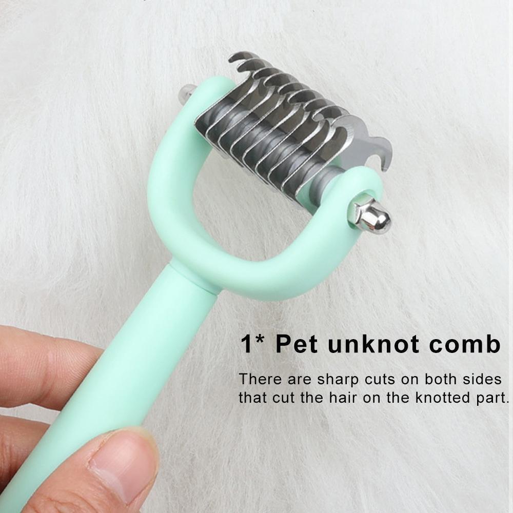 5ks/sada Sada multifunkčních hřebenů pro péči o zvířata s kleštičkami na nehty Hřebeny pro domácí mazlíčky Sada hřebenů pro psy a kočky