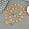 Traditional Sarong Gold Color Belt Vintage Jewelry Buckle Belt Necklace For Woman Decoration
