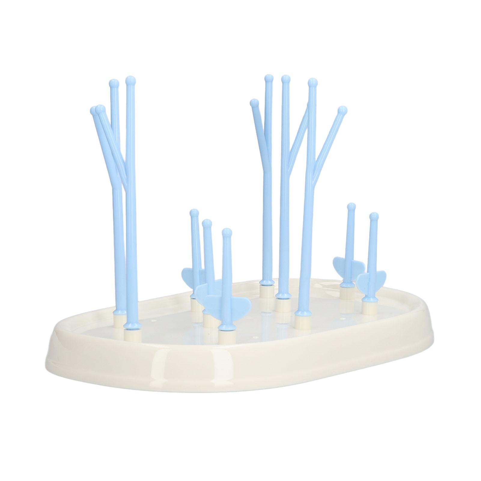 

Складная переносная стойка для сушки бутылочек для кормления, сушилка для бутылочек для кормления, сушка и слив, синяя синий