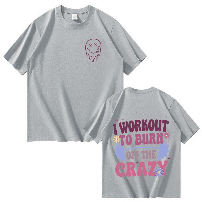 Funny Gym Graphic Print Tide T Shirt Men Women Clothing Oversized Casual Tshirt 100 Cotton Crewneck T Shirts Teenagers Hot Sale