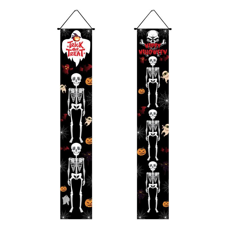 Mexický Den mrtvých Párty Dekorace Kupé Strašidelná Lebka Den Závěsná Vlajka Kupé Halloweenské Kupé Halloweenská Dekorace