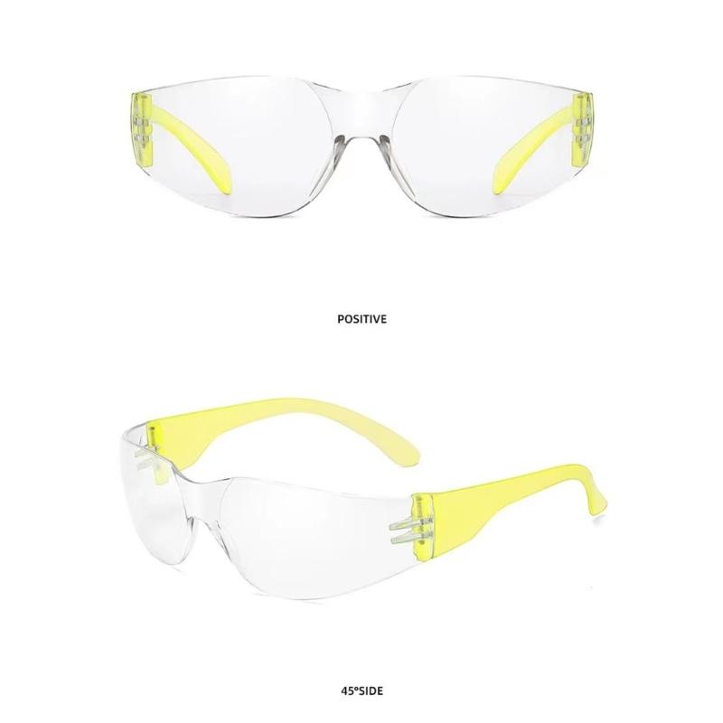 10Pcs Kid Clear Safety Glasses Protective Eyewear Impact Resistant Science Safety Goggles Spectacles Eyewear Enduring