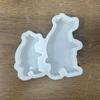 Bear Penguins Candle Holder Mold Animal Resin Molds for DIY Candle Holder Gypsum Ornament Christmas Gift Home Decor