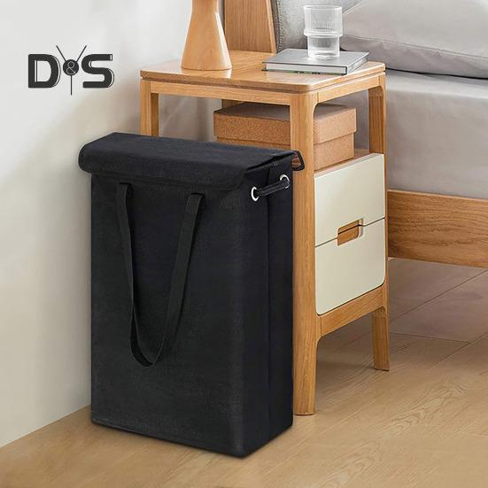 Laundry Storage Bag with Ergonomic Handle Foldable Design Dustproof Large Capacity Clothes Organization Laundry Basket
