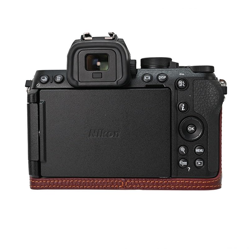 SIUTATDSH Camera for Nikon Z and Mark II Includes a Camera and Portable Design with Tripod Support and Battery Case, Silver-Tone Leather, Z50II, 50,