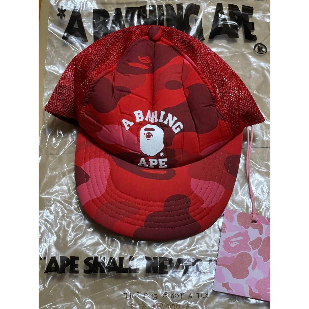 Used A BATHING APE Ladies mesh cap