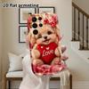 Phone Case: 2D Flat Samsung Galaxy A34 A35 M05 M06 S20 S22 S21 FE Plus 5G Protective Case, Couple Style, Teddy Puppy, Christmas and Halloween Gift