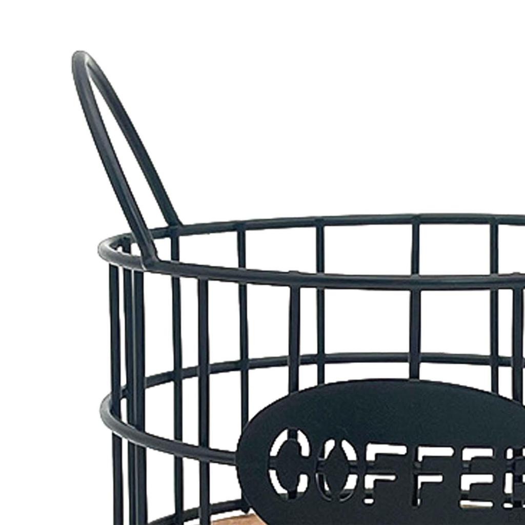Coffee Pod Holder Capsule Storage Basket Wire with Double Handle Organizer