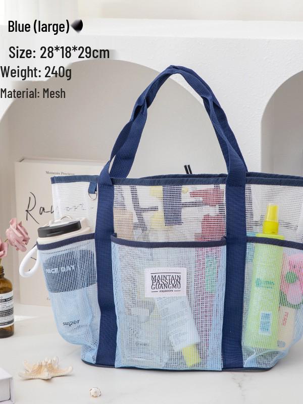 Women's Large Capacity Waterproof Multi-Pocket Mesh Makeup & Toiletry Travel Bag