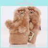 Bear Duffy Cute Embroidered Pattern Plush Thick Warm Women Gloves Winter For