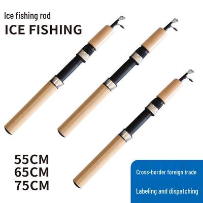 Compact Winter Ice Fishing Rod for Dropshipping - Ideal for Ice, Shrimp, and Lure Fishing