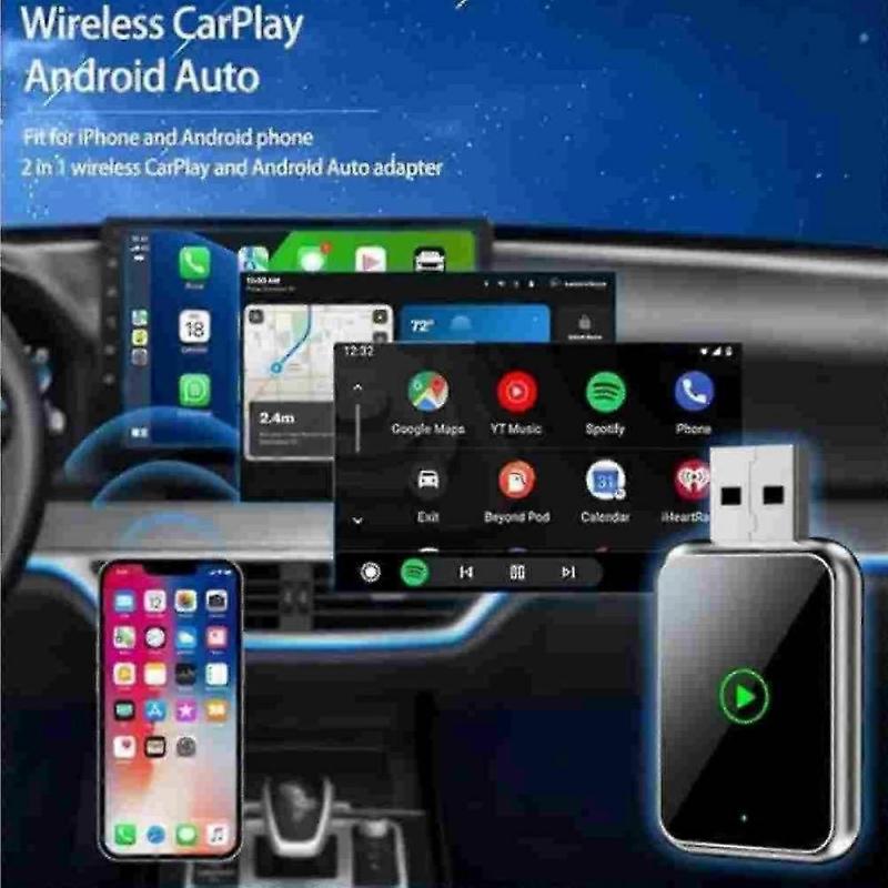 Mini Wireless CarPlay Adapter - Schnelle Auto-Verbindung Drahtlose Freiheit für CarPlay & Android Auto