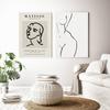 Póster e Impresión Mujer Hermosa Naturaleza Con Líneas Arte de Pared Imágenes Matisse Abstracto Pintura en Lienzo Decoración Nórdica para el Hogar