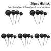 20x Golden Ball-Cake Topper Birthday Party Cupcake Topper For Cake Decor DIY